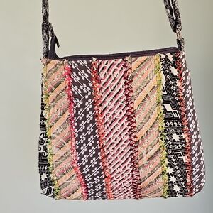 Demdaco "Your Journey" Multicolor Patchwork Crossbody Bag